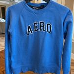 Aeropostale Y2K Sweatshirt Blue Aero Cotton Womens XS Photo 2