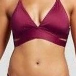 Mossimo Supply Co maroon faux wrap bikini set Photo 0