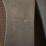 Vince  Stafford Black Leather woven leather Slip On Platform Shoes size 9 Photo 5