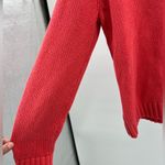 Talbots  L salmon pink button up collared cardigan sweater cotton casual work Photo 4