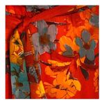 MSK Red Floral Blouson Belted Maxi Dress Ankle Length Sleeveless Size 8 Photo 8