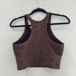 prAna Ribbed Sports Bra Brown Small Photo 1
