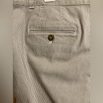 Talbots Weekend Chino striped Cropped pants women’s size 16 tan and white Photo 6