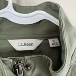L.L.Bean Utility Jacket Women’s XL – Green Field Coat Snap Button Zip Photo 5