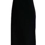 Trina Turk  Dress Black One Shoulder Ruffled Neckline Maxi Cocktail Dress Size 2 Photo 0