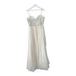 BHLDN Rachel Gilbert Sequined Silk Wedding Gown Size 6 Photo 6