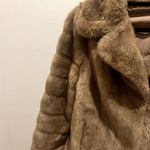 Faux Fur Coat Brown Size L Photo 2