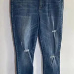 JustFab Women's Blue Distressed Skinny Jeans Size 29 0143 Photo 0