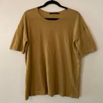 Jenni Kayne Brown 100% Cashmere Short Sleeve Sweater Shirt Women's size Medium Photo 1