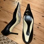 Givenchy  Black Heels with Gold Accent Photo 1