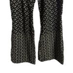 Diane Von Furstenberg  Verdi Black Geometric Print Knit Flare Leg High Rise Pants Photo 8