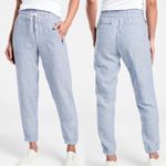 Athleta Cabo Linen Jogger Chambray Blue Size 2 Photo 1