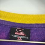 LSU Tigers Custom Bleach Splatter Long Sleeve Shirt Size XL Sports Gameday Purple Photo 3