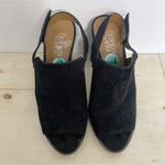 Franco Sarto  Size 7.5 Peep Toe Sling Back Booties Block Heel Photo 1