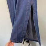Boston Proper Vintage Denim Square Neck High Waist Short Sleeve Maxi Dress Sz 6 Photo 4