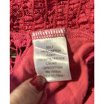 Bralette SZ Sm Crochet Pink Smocking Sweet Generis Cross Back 100% Cotton Boho Photo 7