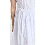 Derek Lam 10 Crosby Corey Mixed Media Belted Midi Dress White Womens Size Small Photo 4