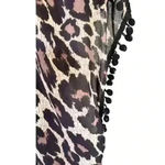 Gianni Bini Women's  Leopard Print Kimono with Tassel Trim, size Medium Photo 4
