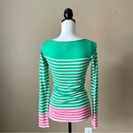 Lilly Pulitzer  | Color Block Striped Maria Boat Neck Knit Sweater Sz XS Photo 4