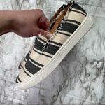 Soludos Soludus Striped‎ Canvas Raw Edge Loafer Photo 4