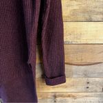 Vera Wang Simply Vera Vera Wang Burgundy Assymetrical Hem Sweater Size Medium Photo 6