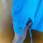 Cottonseeds 3 Button Pullover Top Bright Blue Size Small Coastal Lagenlook Photo 1