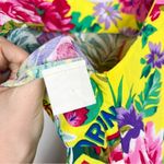 Jams World Vintage 90s Floral Hawaiian Tropical Sleeveless Tank Dress Yellow Photo 9