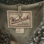 Woolrich  womens small full zip jacket plaid wool schaket lined orange blue outer Photo 2