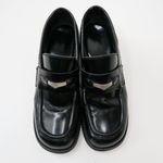 MIA Vintage Y2K Black Chunky Heeled Loafers Photo 3