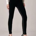 Anne Fontaine Andy Black Velvet Milano Fabric Leggings Size 42 (10) Career Photo 0