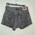 Levi's 501 High-Rise Denim Shorts Eat Your Words size 27 Photo 4