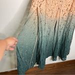 Gimmicks by BKE Gimmicks ombre lace button front maxi skirt teal peach women’s size large Photo 6