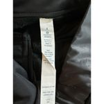 Lululemon Womens Black Track Pants Size 4 Rise Shine Relaxed Fit Satin Stripe Photo 4