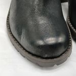 Clarks Ankle Boots Womens 10W Black Leather Grunge Lug Sole Biker Shoes Photo 9