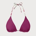 Berlook Rose Red Reversible Floral Halter Bikini Top ONLY 51 Pink Size M Photo 6