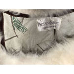 Saint Laurent Vintage YSL Yves  fur bonnet hat with pompoms One Size‎ Photo 6