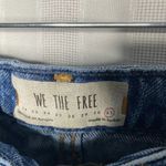 We The Free Denim Distressed A-Line Mini Skirt Button Fly 100% Cotton Size 31 Photo 7