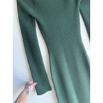 Khaite Beth Long Sleeve Bustier Midi Dress Medium Green Photo 7