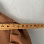 Ontwefth Tan Brown Belted‎ Coat Womens Size S Puffy Sleeves Lined Long Preppy Photo 6