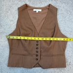 Favorite Daughter Vest Camel Pinstripe M Brown Size M Photo 7