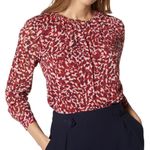 LK Bennett L.K.Bennett Damiell Animal-Print Blouse Photo 0