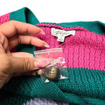 Polagram  Multicolor Button Front Midi Cardigan Photo 3