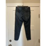 Democracy Ab Technology Skinny Jeans Womens Size 10 Mid Rise Dark Light Distress Photo 5