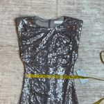 ASTR the Label Women’s Small Silver Sequin Sleeveless Dress Disco Party Cocktail Photo 3