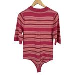 Free People  Winter Warmer Knit Bodysuit in Lotus Rose Combo size XL NWT Photo 9