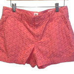 Gap  Womens Eyelet Cotton 3" Inseam City‎ Shorts Salmon Pink Size 6 Photo 0