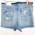 American Eagle NWT  Outfitters Super High Rise Shortie Jean Denim Shorts 18 34W Photo 2