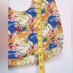 Tropical Beach Floral With Wood Handle Handbag Multiple Photo 5
