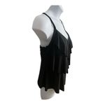 Aqua Green  Black Tankini Top Plus Size 1X Adjustable Straps Swimwear  Ruffle Photo 4