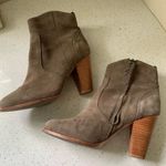 Joie  Suede Ankle Bootie Taupe 7.5 US Photo 5
